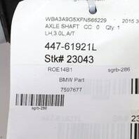 BMW 328i 335i 428i 435i Left Rear Axle Shaft CV Joint 33207597677 OEM Used