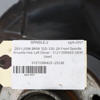 2001-2006 BMW 325i 330i Z4 Front Spindle Knuckle Hub Left 31211096429 OEM Used
