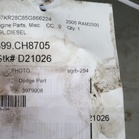 2004-2005 Dodge Ram 2500 3500 5.9 Cummins Engine Cylinder Block 3979008 OEM Used