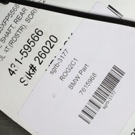 2012-2016 BMW Z4 Roadster E89 2.0  Rear Driveshaft Driveline OEM 26107615968