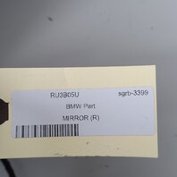 2008-2010 BMW 528i 535i 550i Right Door Mirror Space Grey 51167189626 OEM Used