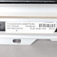 2014-2018 BMW X5 Right Rear Door Window Shade 51357373634 OEM Used