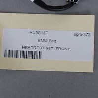 2011-2018 BMW X3 X4 Front Seat Headrest Pair "X" Logo 52107368473 OEM Used