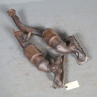 2010-2013 BMW 128i 328i Exhaust Manifold Front Rear Set 18407556989 OEM Used