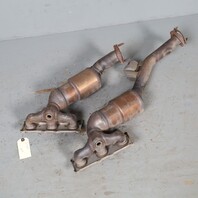 2010-2013 BMW 128i 328i Exhaust Manifold Front Rear Set 18407556989 OEM Used