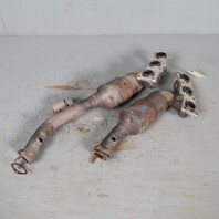 2010-2013 BMW 128i 328i Exhaust Manifold Front Rear Set 18407556989 OEM Used