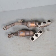 2010-2013 BMW 128i 328i Exhaust Manifold Front Rear Set 18407556989 OEM Used