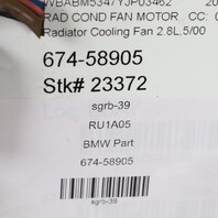 1999-2000 BMW 323i 328i E46 Electric Radiator Fan With Shroud Puller OEM 17111438577