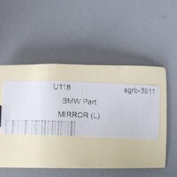 2014-2016 BMW 528i 535i 550i Left Door Mirror 51167350681 Black OEM Used