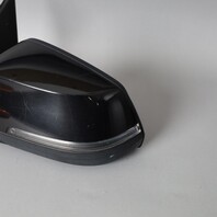 2014-2016 BMW 528i 535i 550i Left Door Mirror 51167350681 Black OEM Used
