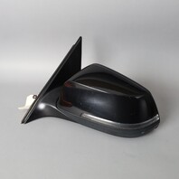2014-2016 BMW 528i 535i 550i Left Door Mirror 51167350681 Black OEM Used