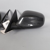 2009-2011 BMW 328i 335i E90 Door Mirror Left Right Pair Carbon Covers OEM Used