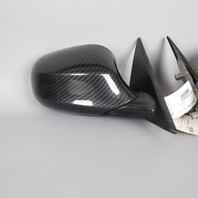 2009-2011 BMW 328i 335i E90 Door Mirror Left Right Pair Carbon Covers OEM Used