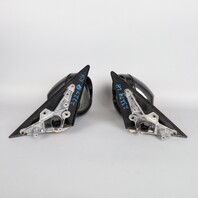 2009-2011 BMW 328i 335i E90 Door Mirror Left Right Pair Carbon Covers OEM Used