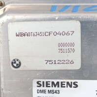 2001 BMW 530i DME ECU Engine Computer 12147512226 OEM Used