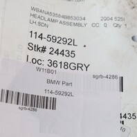 2004-2005 BMW 525i 530i 545i Left Headlight Xenon Adaptive 63127166119 OEM