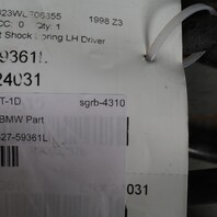 1996-1998 BMW Z3 1.9 Left Front Strut Shock Spring 31311091703 OEM Usedd