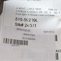 1996-2002 BMW Z3 Left Front Spindle Knuckle Hub 31211092080 OEM Used