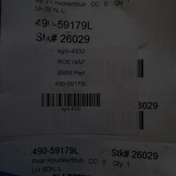 2013-2018 BMW 320i 328i 335i Sedan xDrive Left Rear Spindle Knuckle Hub OEM