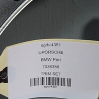 2003-2008 BMW Z4 E85 Dash Center Console Trim Set Aluminium 51457036358