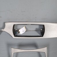 2003-2008 BMW Z4 E85 Dash Center Console Trim Set Aluminium 51457036358