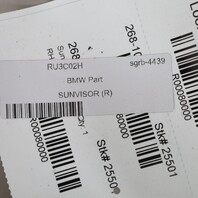2004-2010 BMW 645ci 650ci M6 Convertible Right Sunvisor 51167076704 OEM Used