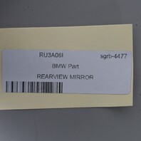 2014-2015 BMW X1 Interior Inside Rearview Mirror Manual OEM Used