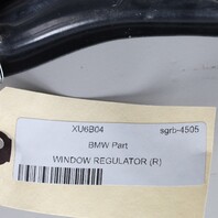 2008-2013 BMW 328i 335i M3 Right Quarter Window Regulator 51377198050 OEM Used