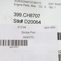 2007-2012 Dodge Ram 2500 3500 6.7 Cummins Camshaft 4930770 OEM Used