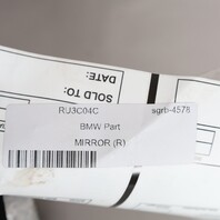2013-2016 BMW 320i 328i 335i Right Side View Door Mirror 51167345702 OEM Used