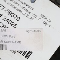 2003-2005 BMW Z4 Rear Suspension Crossmember 33316760673 OEM Used