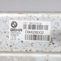 2014-2015 BMW X5 Transmission Oil Cooler Heat Exchanger 17217647315 OEM Used