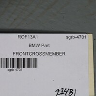 2009‑2019 BMW 535i 550i 640i 740i 750i Front Subframe 31116796692 OEM Used
