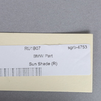 2011-2017 BMW X3 Right Rear Door Window Sun Shade Blind 51427237856  OEM Used