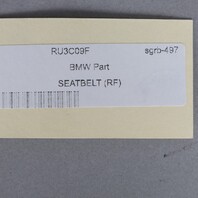 2007-2013 BMW 328i 335i M3 Coupe Right Front Seat Belt 72119114284 OEM Used