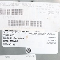 2007-2008 BMW 328i N51 Engine Computer Module ECU ECM DME 12147576638 OEM Used