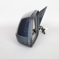2008-2010 BMW 528i 535i 550i Left Door Mirror Blue 51167189623 OEM Used