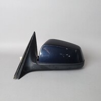 2008-2010 BMW 528i 535i 550i Left Door Mirror Blue 51167189623 OEM Used