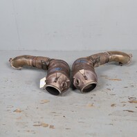 2009-2012 BMW 550i 650i 750i Exhaust Manifold Downpipe Set 18327645234 OEM Used