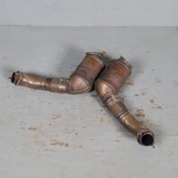2009-2012 BMW 550i 650i 750i Exhaust Manifold Downpipe Set 18327645234 OEM Used