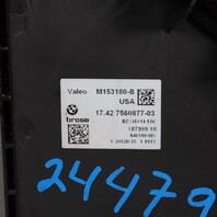 2011-2017 BMW X3 X4 Radiator Fan With Shroud 600 Watt 17427560877 OEM Used
