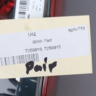 2012-2015 BMW 320i 328i 335i Tail Light Lid Mount Pair 63217259915 OEM Used