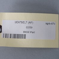 2002-2008 BMW 745i 745Li 750iFront Seat Belt Right Beige 72116982710 OEM Used