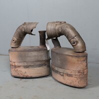 1995-1998 Porsche 911 993 Exhaust Muffler Right Left Pair 99311104504 OEM