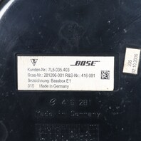 2003-2010 Porsche Cayenne Rear Spare Tire Subwoofer Speaker BOSE OEM 7L5035403