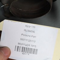 1995-1998 Porsche 911 993 Exhaust Muffler Tip Right Left Pair Set OEM