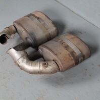 1995-1998 Porsche 911 993 Exhaust Muffler Right Left Pair TECHART OEM Used