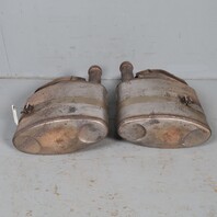 1995-1998 Porsche 911 993 Exhaust Muffler Right Left Pair TECHART OEM Used