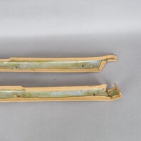 1990-1998 Porsche 964 993 Coupe Quarter Window Trim Pair Beige Leather OEM Used