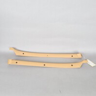 1990-1998 Porsche 964 993 Coupe Quarter Window Trim Pair Beige Leather OEM Used